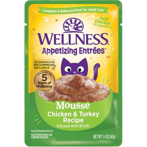 Wellness Appetizing Entrees Mousse Chicken & Turkey Recipe 1.4 oz