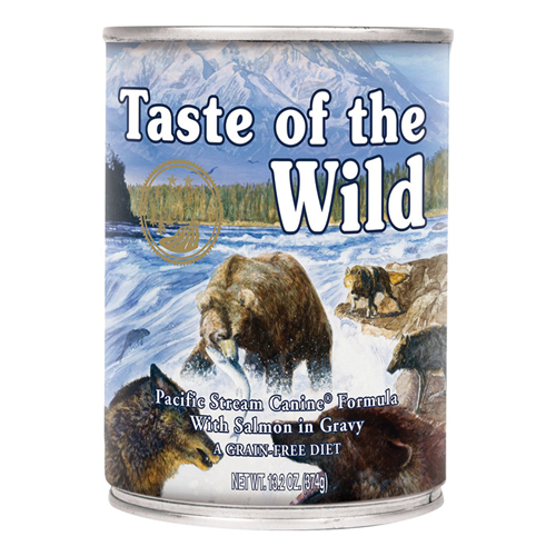 Taste of the Wild Pacific Stream Canine Formula With Salmon in Gravy Wet Dog Food 13.2 oz