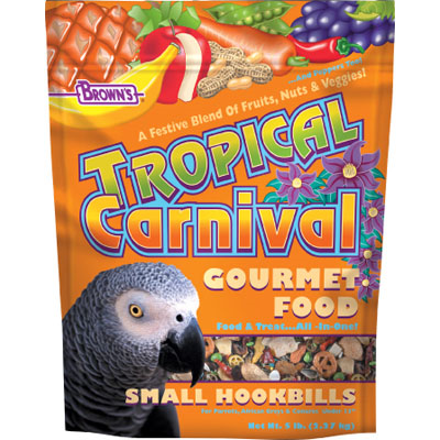 FM Brown’s Tropical Carnival Gourmet Food for Small Hookbills 5 lbs.