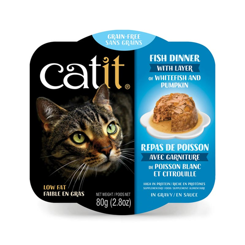 Catit Fish Dinner with Layer of Whitefish & Pumpkin 2.8 oz. I019771