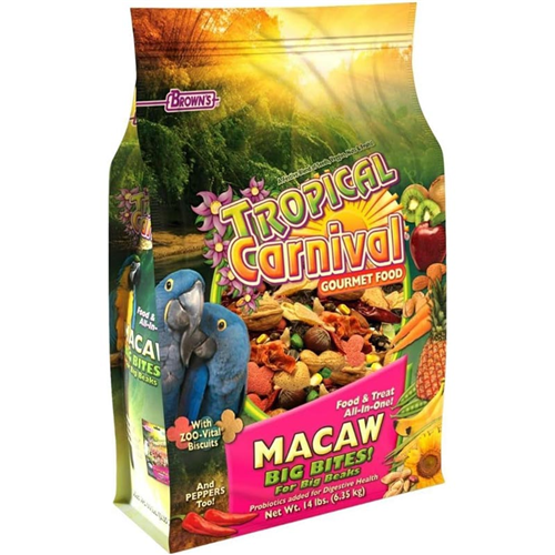 FM Brown’s Tropical Carnival Macaw Big Bites 14 lb. Bag