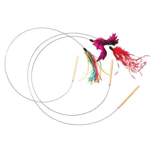 Spot Cat Prancer Teaser Wand Assorted 44”