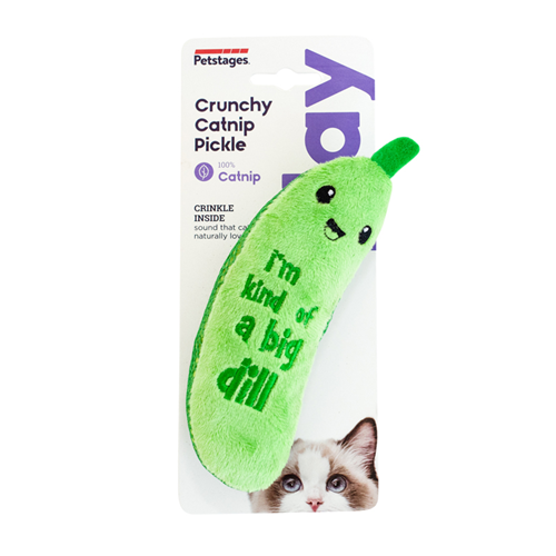 Petstages Crunchy Catnip Pickle Cat Toy I023996