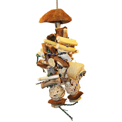 A&E Cage Company Java Wood Bush Toy – Large