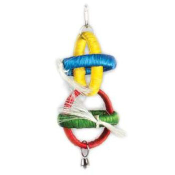 Prevue Pet Tropical Teaser Sisal Hoops Bird Toy