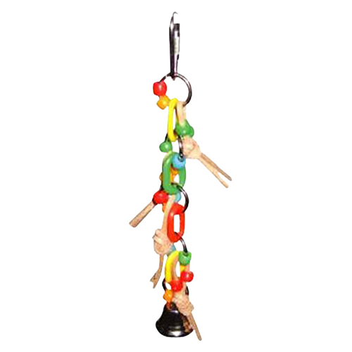 A&E Cage Company Happy Beaks Chain w/ Leather & Ball Toy