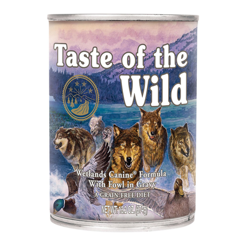 Taste of the Wild Wetlands Canine Formula with Fowl in Gravy Wet Dog Food 13.2 oz