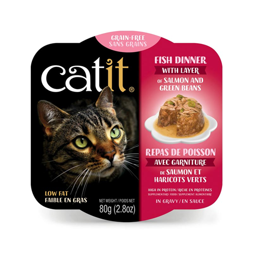 Catit Fish Dinner with Layer of Salmon & Green Beans 2.8 oz I019769