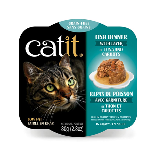 Catit Fish Dinner with Layer of Tuna & Carrots 2.8 oz