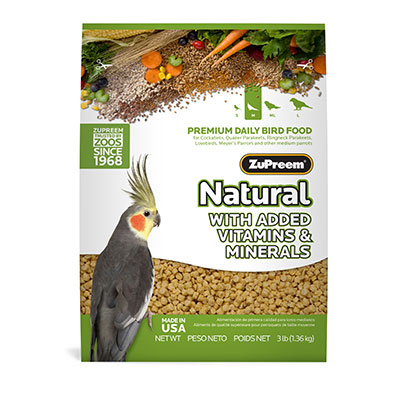 ZuPreem AvianMaintenance Natural Diet 2.5 lb Cockatiels